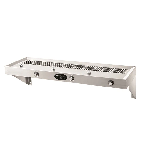 דלפק שתייה תלוי מנירוסטה שלושה ברזים