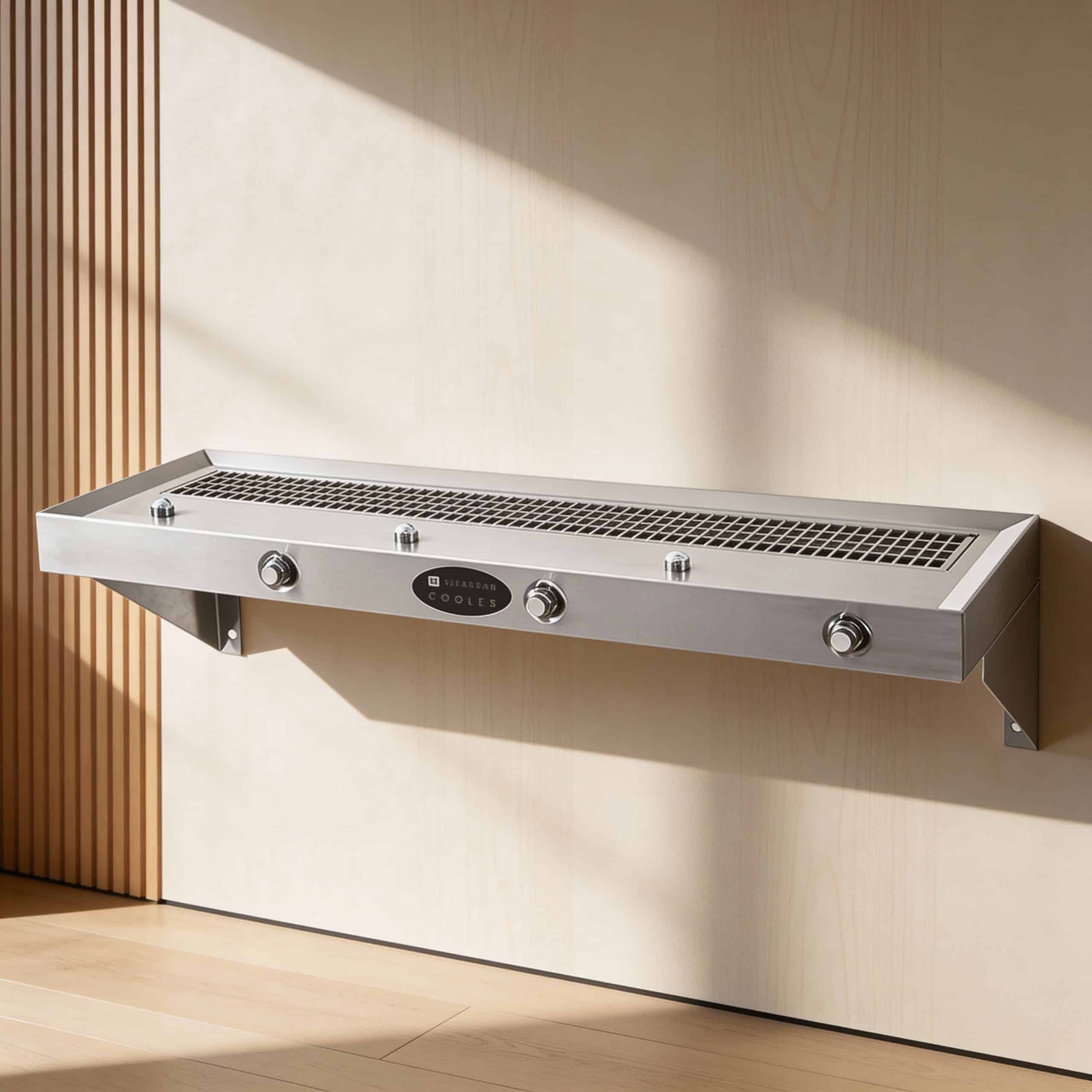 דלפק נירוסטה למוסדות (תפוקה גבוהה) שלושה ברזים