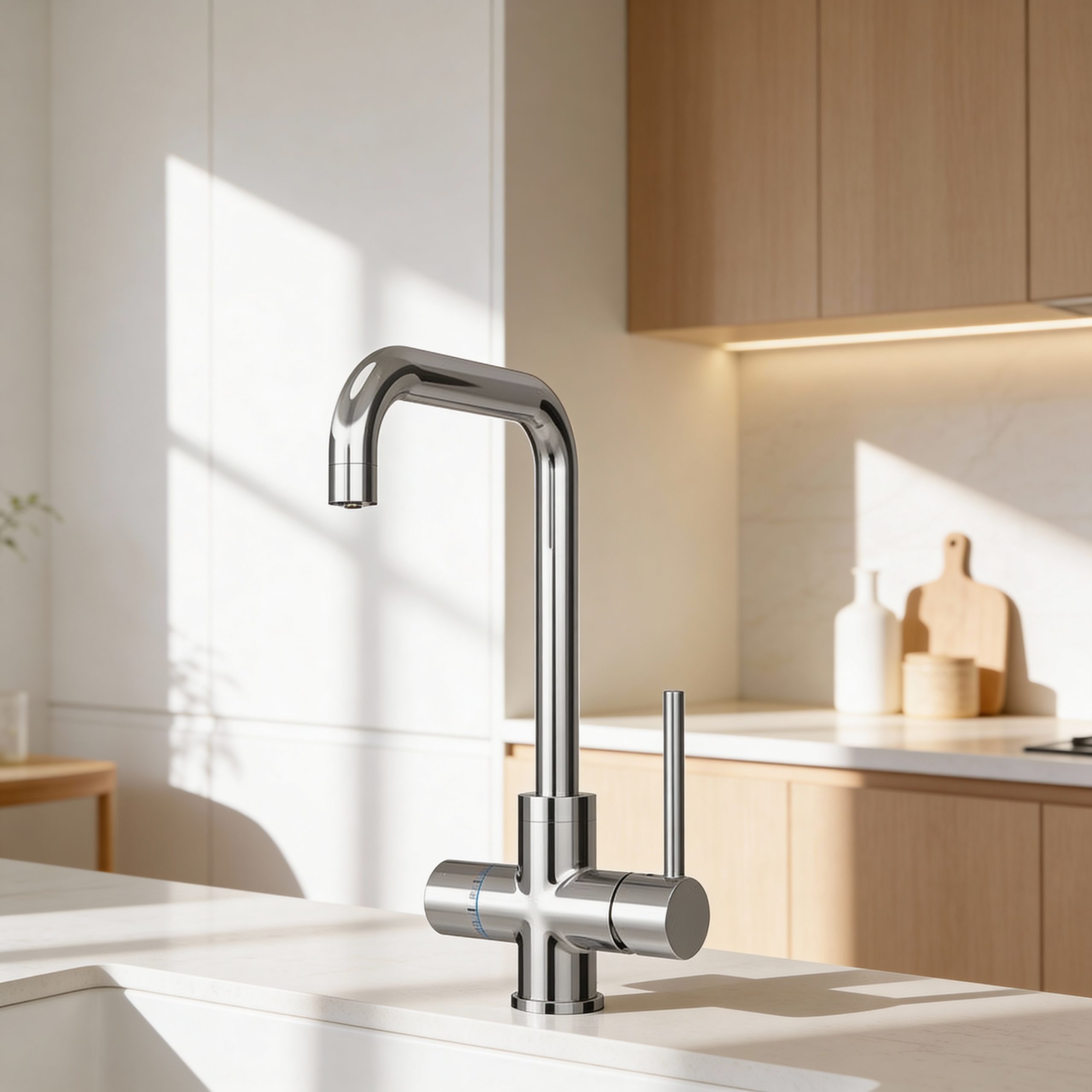 מערכת תת כיורי ברז משולב חם קר סודה עם ברז מטבח