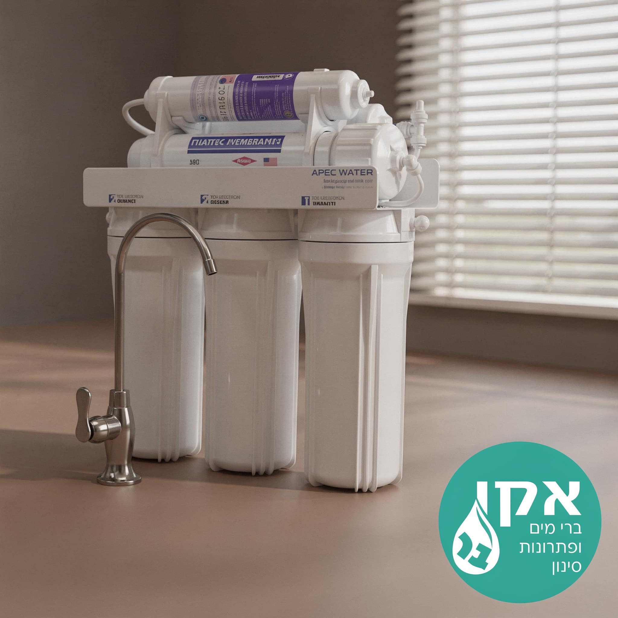 מערכת אוסמוזה הפוכה אמריקאית omnipure כולל תוסף מגנזיום