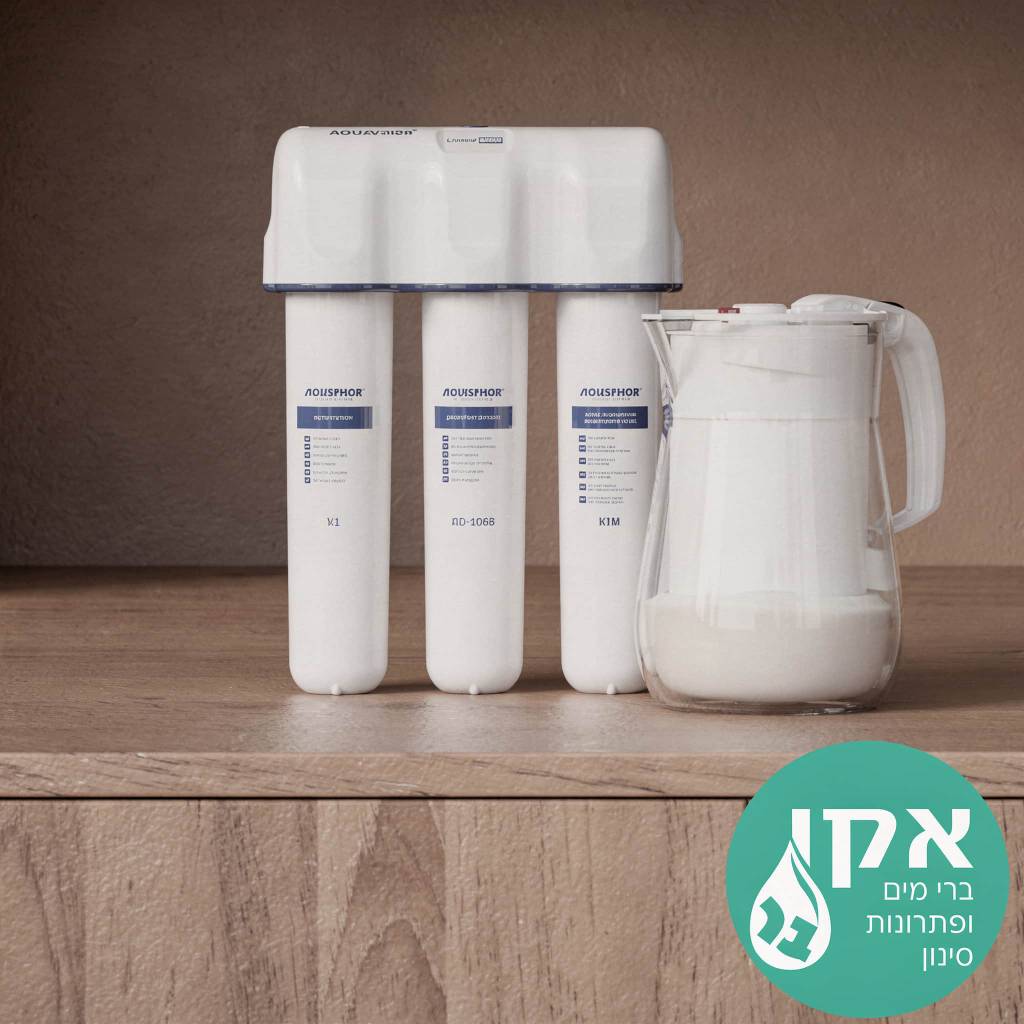 מערכת אוסמוזה RO-312-S ללא קידוח בשיש